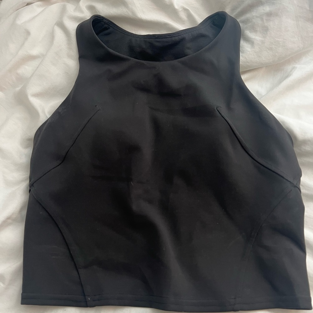 Lululemon Charcoal grey Wunder Training Racerback Tank, Size 6